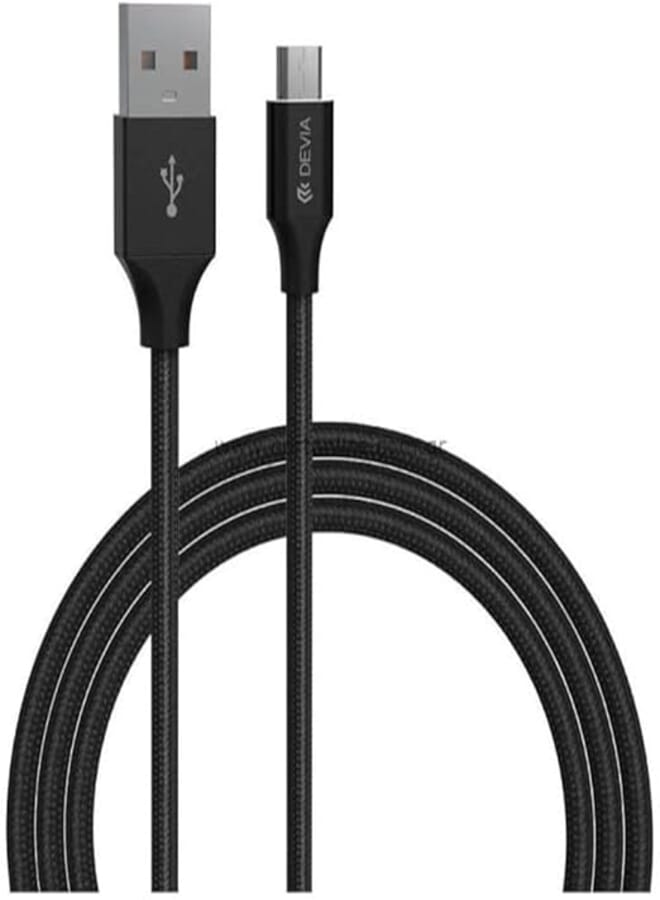 Devia Gracious Series Data Cable for Micro Nylon Woven -1M - Black